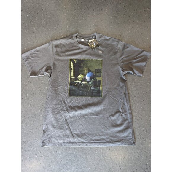 Doraemon meets the Louvre XL Vermeer UT Graphic T-Shirt UNIQLO The Astronomer - Picture 1 of 5